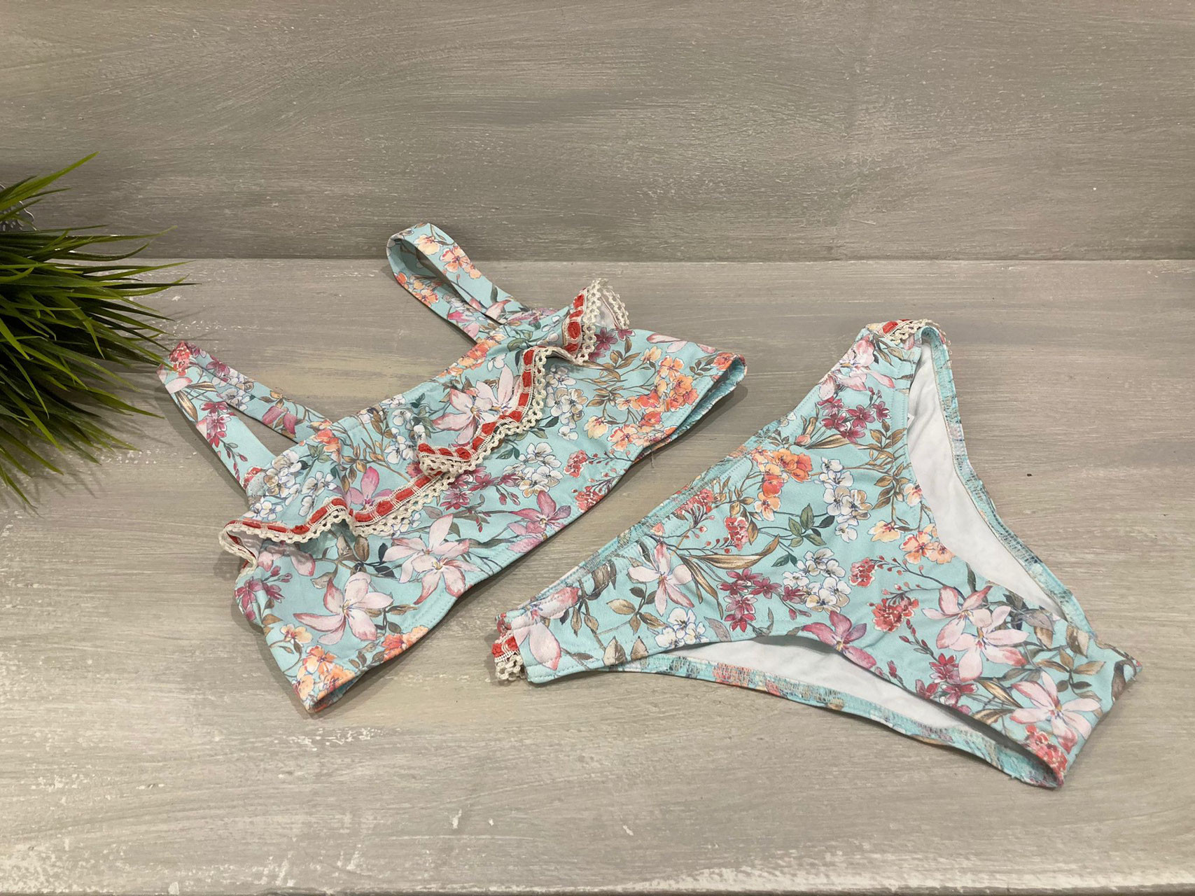 Bikini Maricruz Cerezo Flores Niña Mauna Loa Kids Talla De Ropa 16a